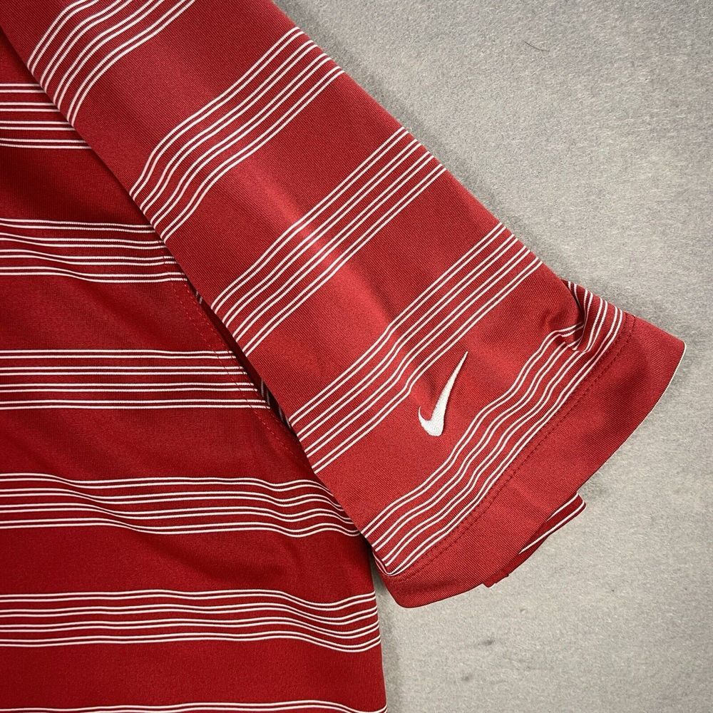 Nike Golf Tour Performance Dri-Fit Men XL Red Striped Athleisure Activewear Golf - Picture 7 of 9